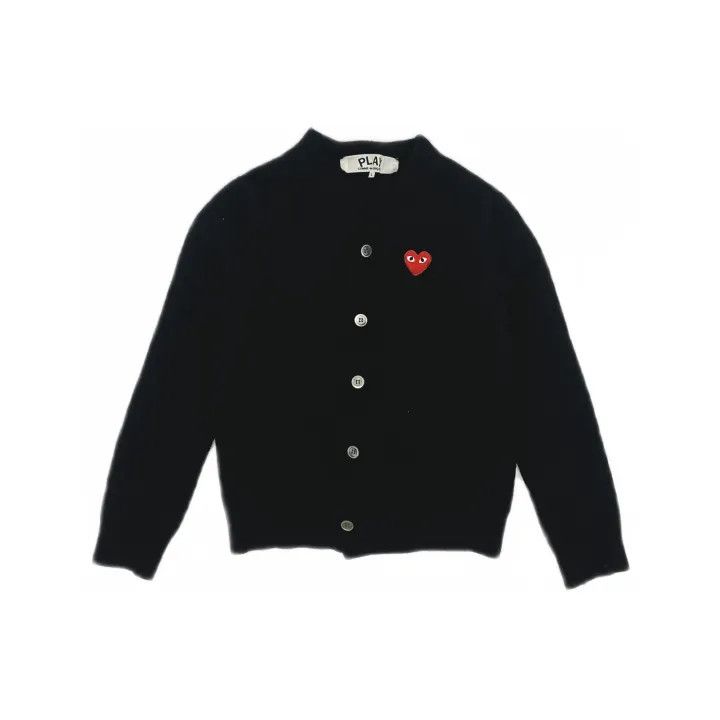 Comme des Garcons Comme des Garcons Play Black Wool Cardigan 0079 Size US L / EU 52-54 / 3 - 2 Thumbnail