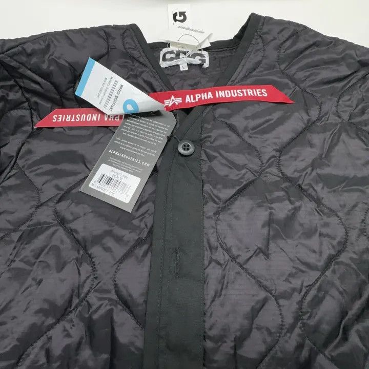 Comme des Garcons Comme des Garçons Black Padded Jacket with Logo 0079 Size US L / EU 52-54 / 3 - 9 Thumbnail