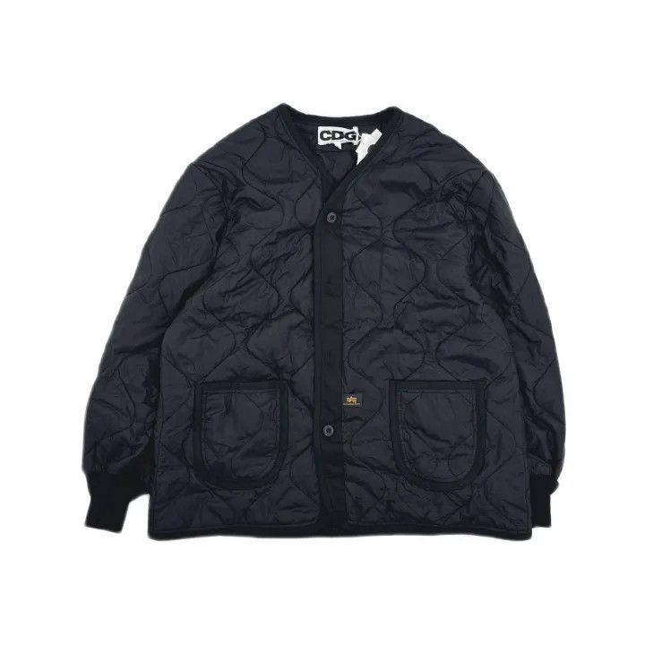 Comme des Garcons Comme des Garçons Black Padded Jacket with Logo 0079 Size US L / EU 52-54 / 3 - 2 Thumbnail