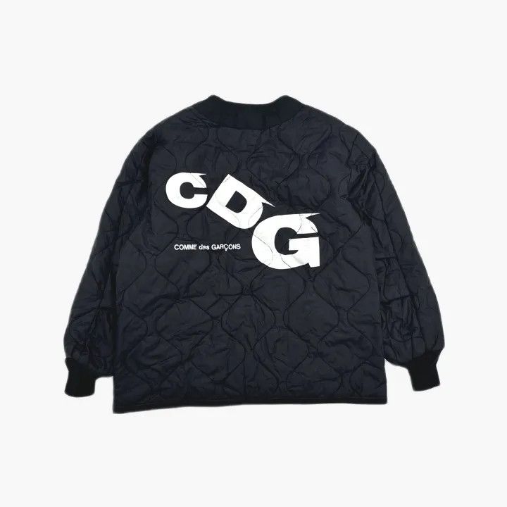 Comme des Garcons Comme des Garçons Black Padded Jacket with Logo 0079 Size US L / EU 52-54 / 3 - 3 Thumbnail