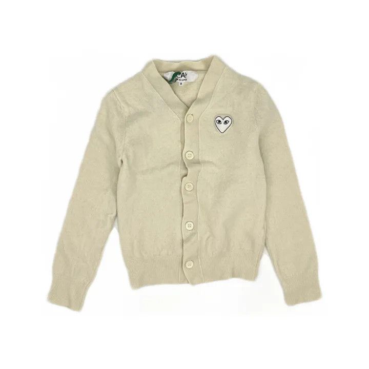 Comme des Garcons Comme des Garçons Play Heart V-Neck Cardigan 0079 Size US S / EU 44-46 / 1 - 2 Thumbnail