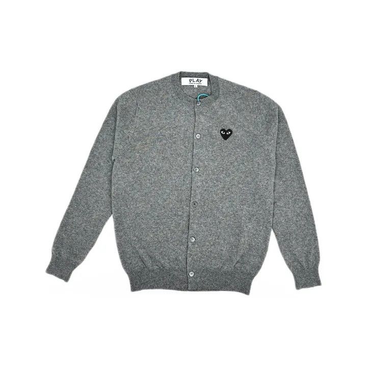 Comme des Garcons Comme des Garcons Play Gray Heart Cardigan 0079 Size US L / EU 52-54 / 3 - 2 Thumbnail