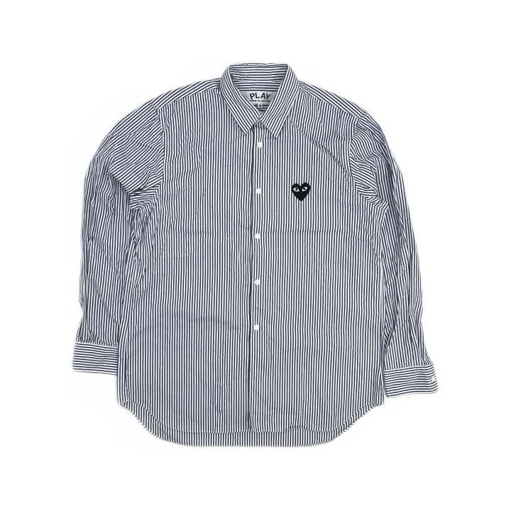 Comme des Garcons Comme des Garçons Play Striped Shirt for Men 0079 Size US M / EU 48-50 / 2 - 2 Thumbnail