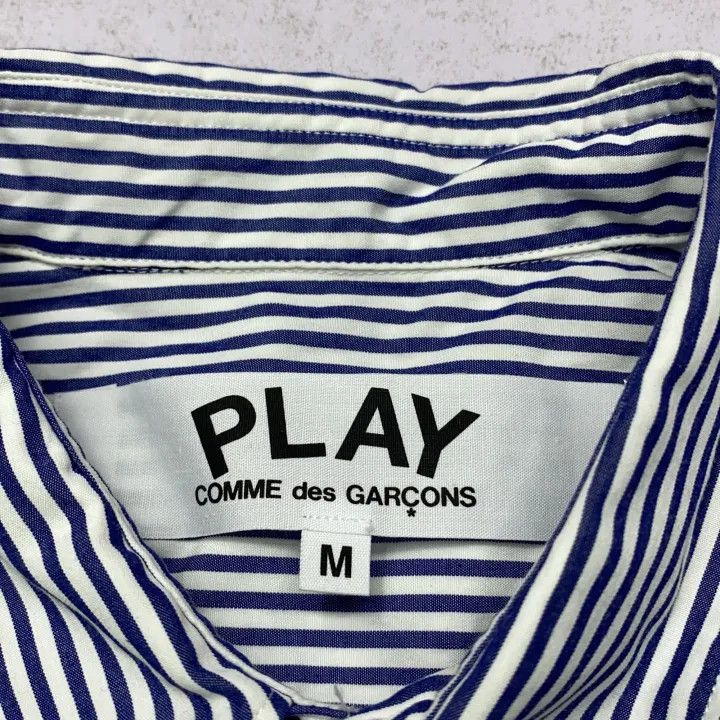 Comme des Garcons Comme des Garçons Play Striped Shirt for Men 0079 Size US M / EU 48-50 / 2 - 11 Thumbnail