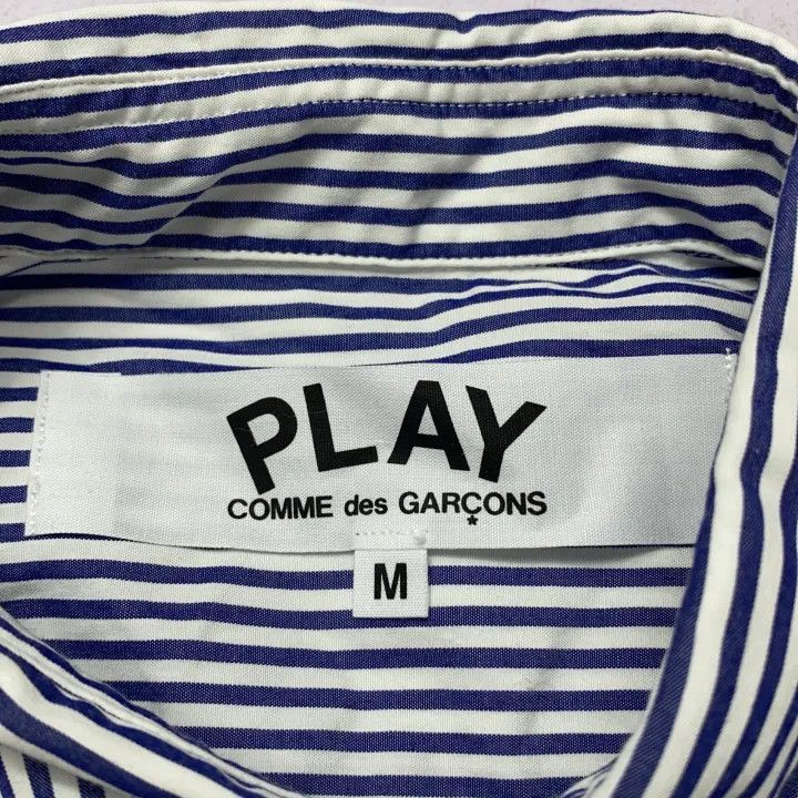 Comme des Garcons Comme des Garçons Play Striped Shirt for Men 0079 Size US M / EU 48-50 / 2 - 7 Thumbnail
