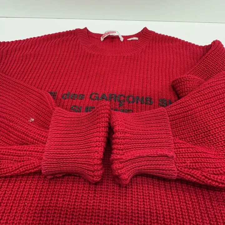 Comme des Garcons Supreme Comme des Garçons SHIRT Red Sweater 0079 Size US M / EU 48-50 / 2 - 7 Thumbnail