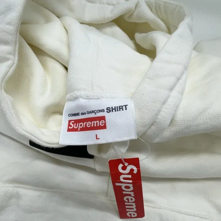 Supreme Supreme Comme des Garcons Split Logo Hooded Sweatshirt 0079 Size US L / EU 52-54 / 3 - 4 Thumbnail