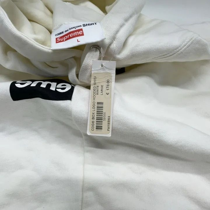 Supreme Supreme Comme des Garcons Split Logo Hooded Sweatshirt 0079 Size US L / EU 52-54 / 3 - 5 Thumbnail