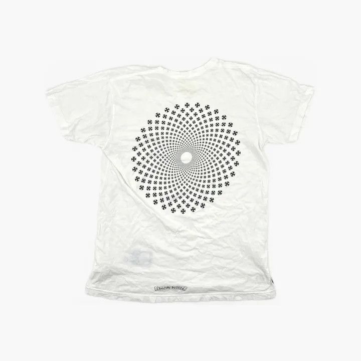 Chrome Hearts Stylish Casual Cross Print T-Shirt 0079