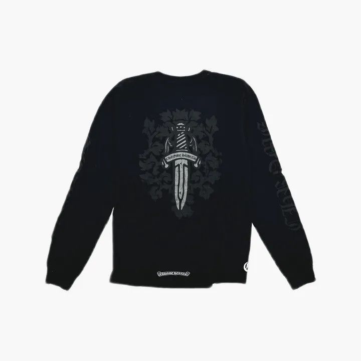 トップス made in USA chrome hearts long tee dn Chrome Hearts Casual Long Sleeve T-Shirt 0079