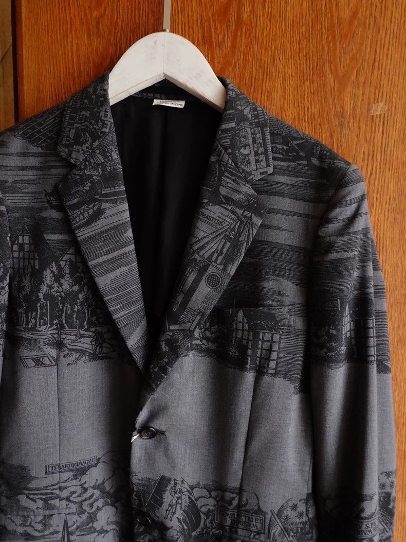Comme des Garcons black embellished hem blazer by cdg homme plus Size US S / EU 44-46 / 1 - 5 Thumbnail