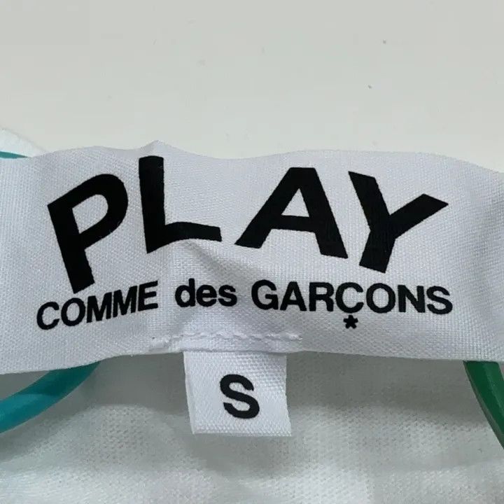 Comme des Garcons Comme des Garçons Play White Heart Short Sleeve T-Shirt 0079 Size US S / EU 44-46 / 1 - 2 Thumbnail