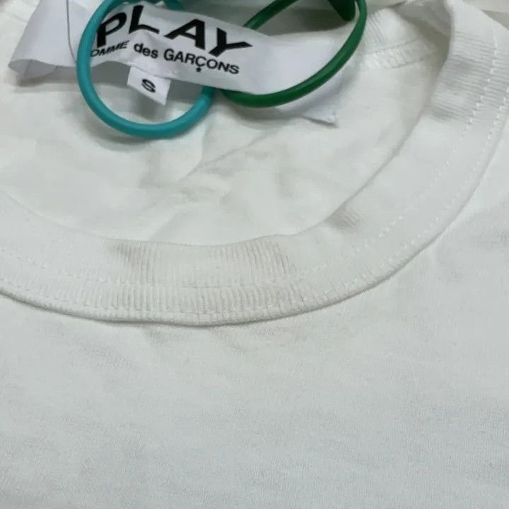 Comme des Garcons Comme des Garçons Play White Heart Short Sleeve T-Shirt 0079 Size US S / EU 44-46 / 1 - 5 Thumbnail