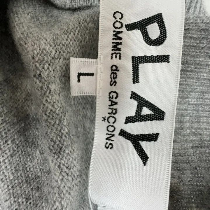 Comme des Garcons Comme des Garcons Play Gray Long Sleeve Knit Sweater 0079 Size US L / EU 52-54 / 3 - 2 Thumbnail