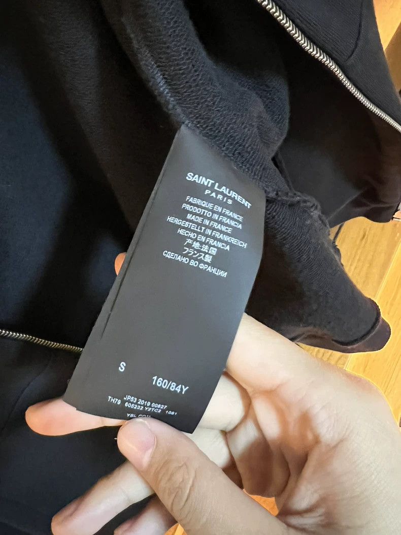 Saint Laurent Paris saint laurent black studded hoodie Size US S / EU 44-46 / 1 - 3 Thumbnail