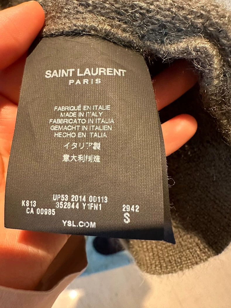 Yves Saint Laurent saint laurent green crew neck sweater Size US S / EU 44-46 / 1 - 4 Thumbnail