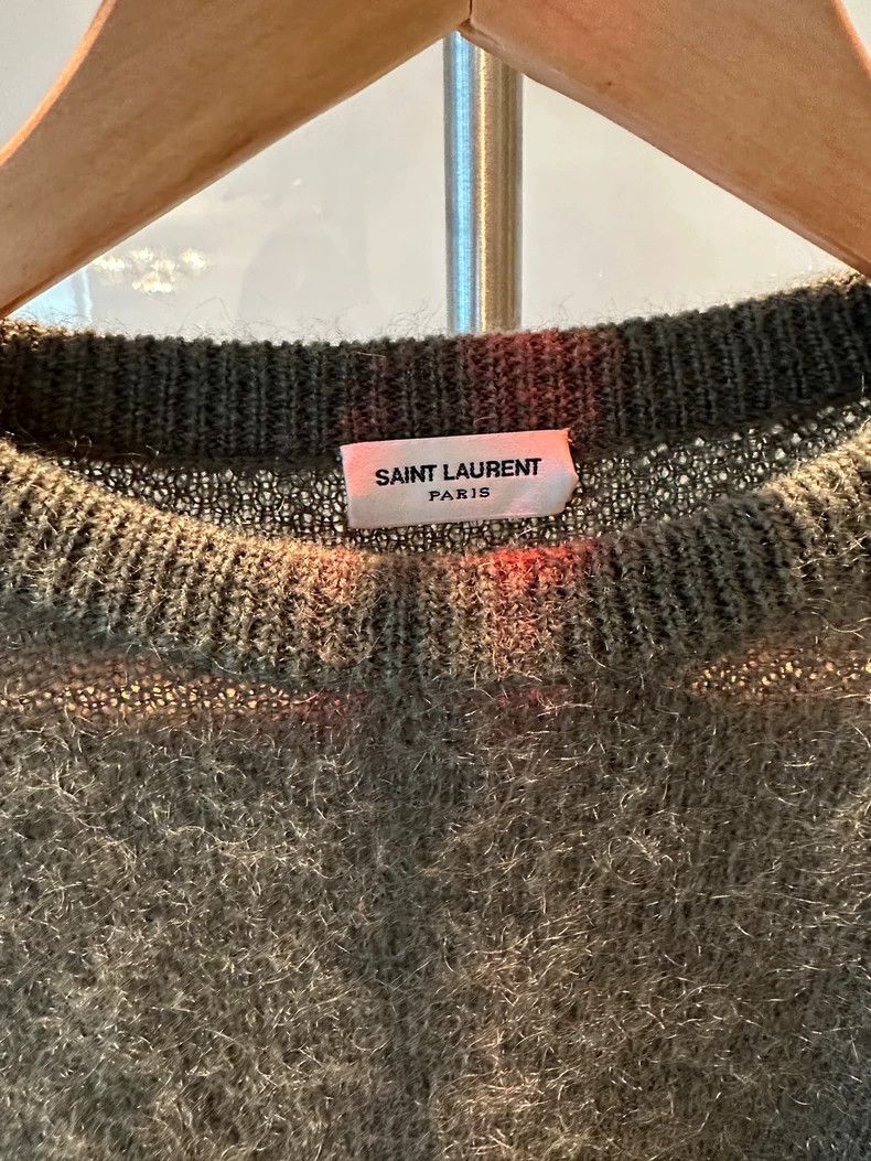 Yves Saint Laurent saint laurent green crew neck sweater Size US S / EU 44-46 / 1 - 2 Thumbnail