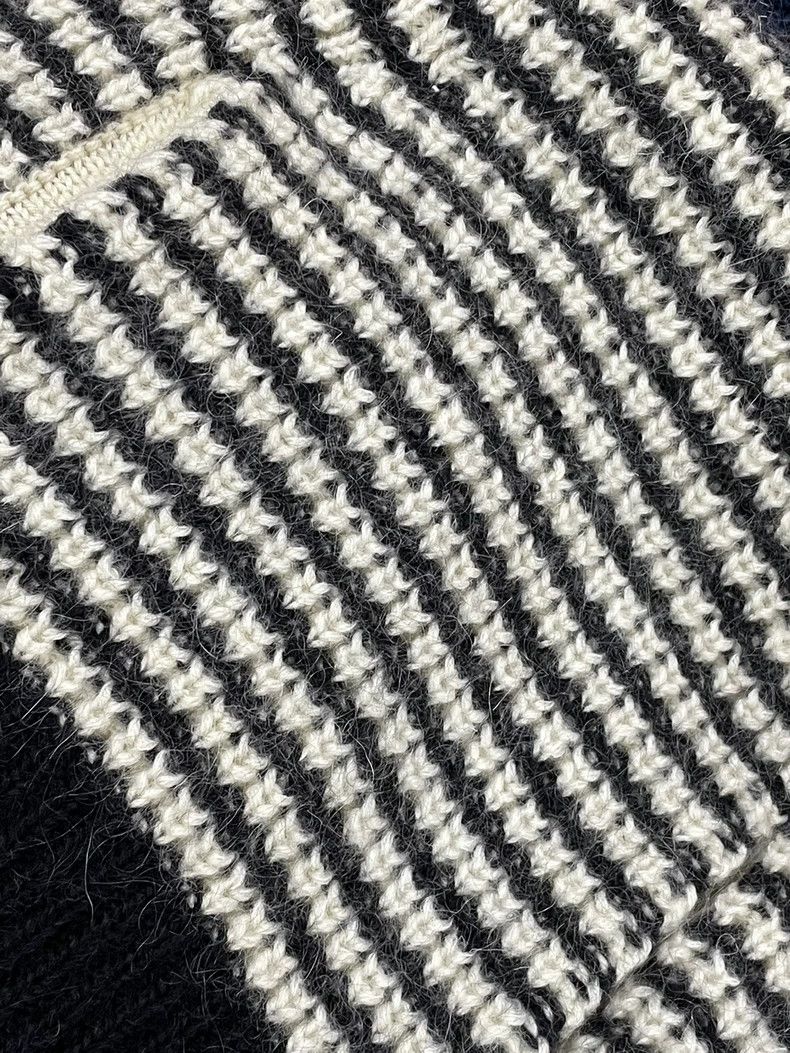 Saint Laurent Paris black and white striped hooded sweater Size US XS / EU 42 / 0 - 4 Thumbnail
