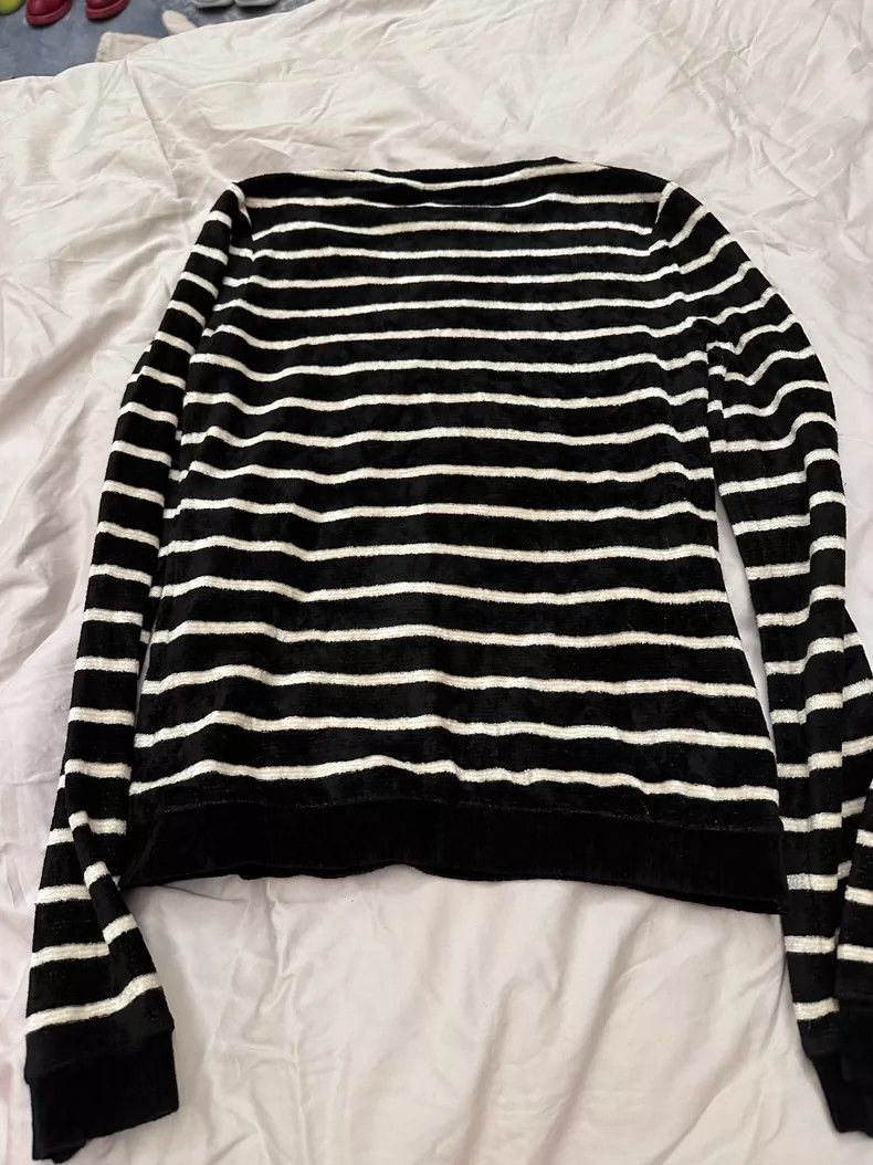 Yves Saint Laurent velvet striped knit top size S Size US S / EU 44-46 / 1 - 2 Thumbnail