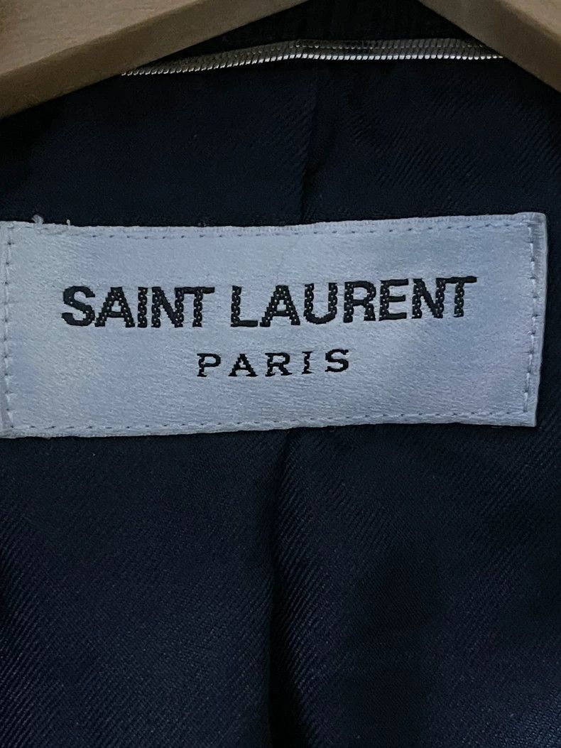 Saint Laurent Paris stylish black varsity jacket with leather accents Size US L / EU 52-54 / 3 - 2 Thumbnail