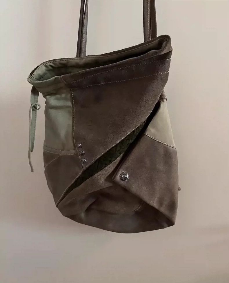 Kiko Kostadinov medium kahI suede bag by kiko kostadinov Size ONE SIZE - 2 Thumbnail