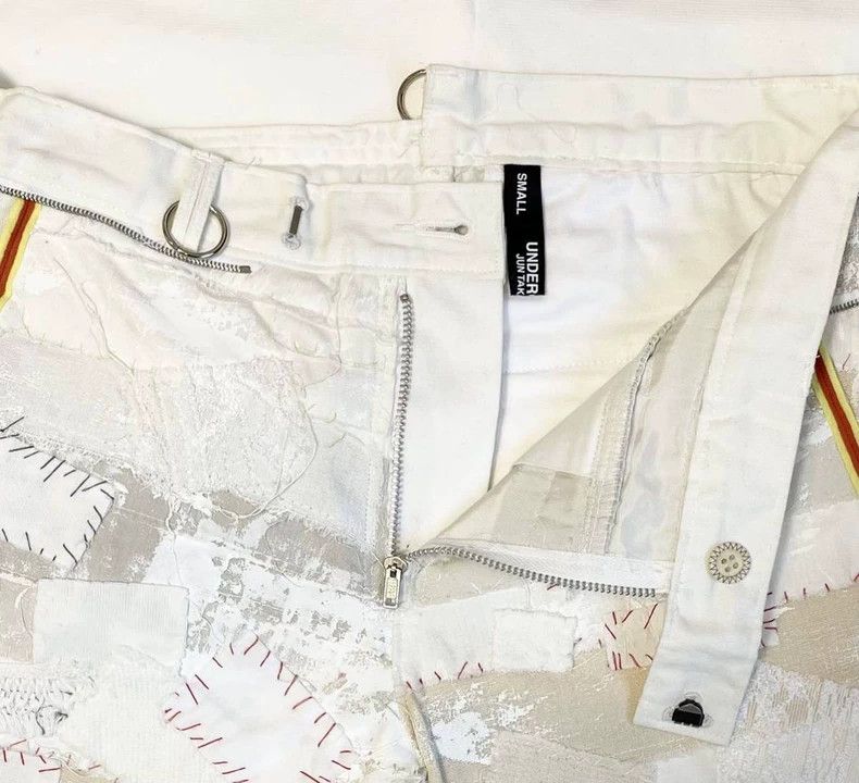 Undercover unique white denim pants with orange accents Size US 30 / EU 46 - 3 Thumbnail