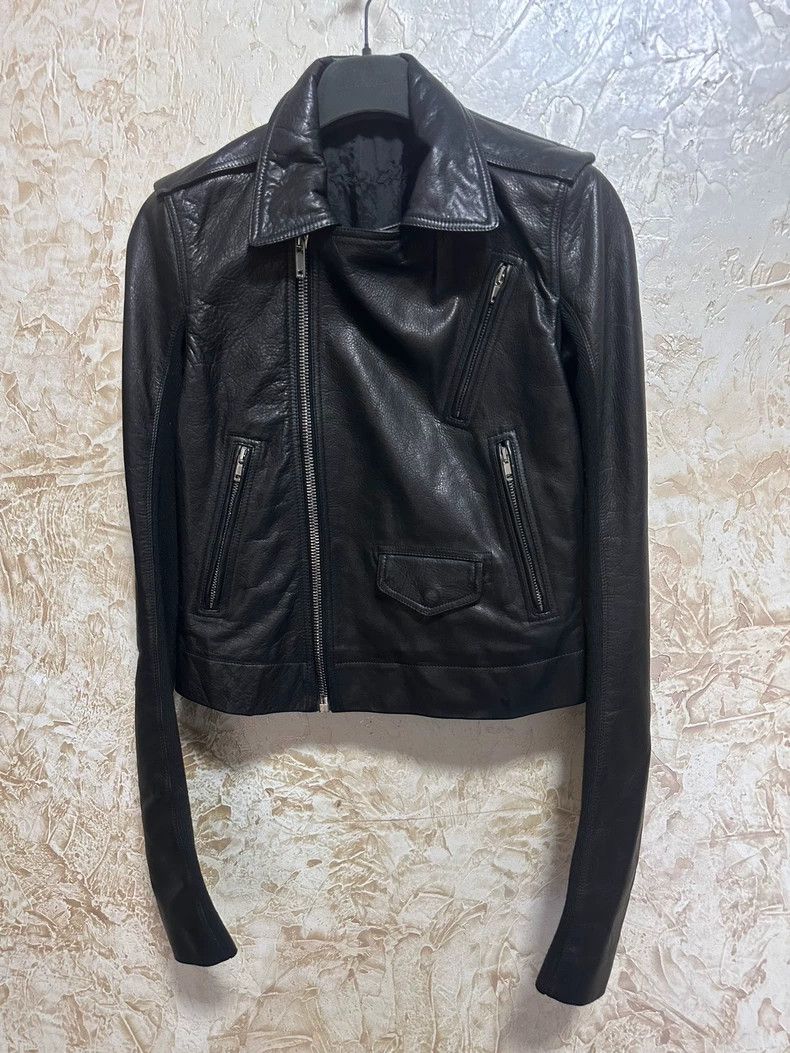 Rick Owens rick owens leather motorcycle jacket in black Size US S / EU 44-46 / 1 - 3 Thumbnail