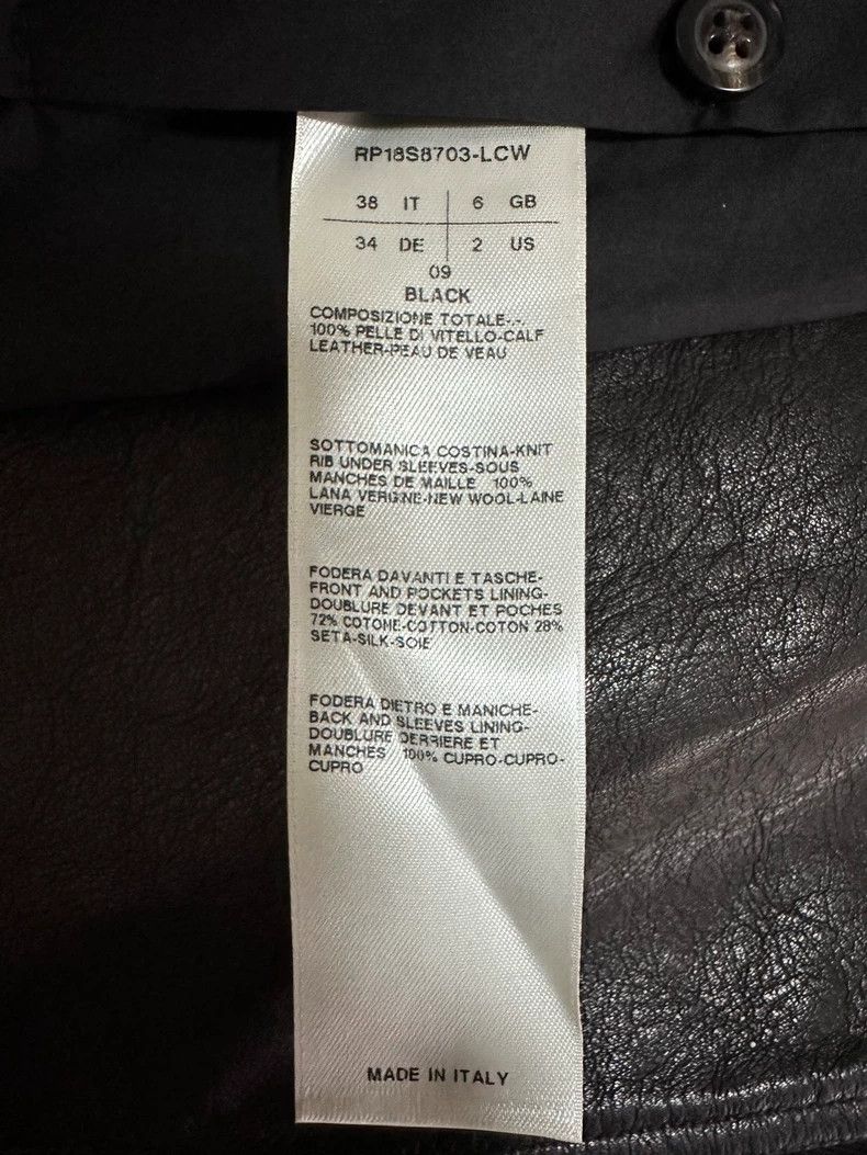 Rick Owens rick owens leather motorcycle jacket in black Size US S / EU 44-46 / 1 - 4 Thumbnail