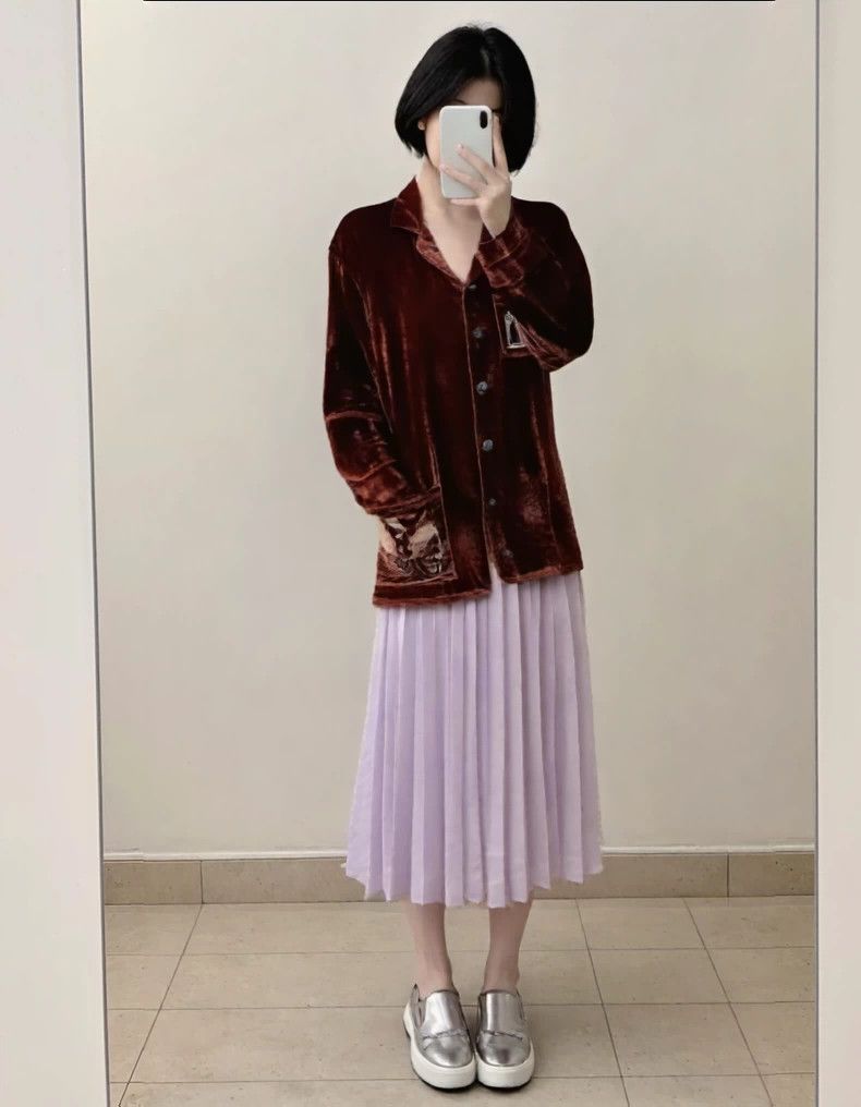 Haider Ackermann luxurious red velvet shirt jacket Size US L / EU 52-54 / 3 - 5 Thumbnail