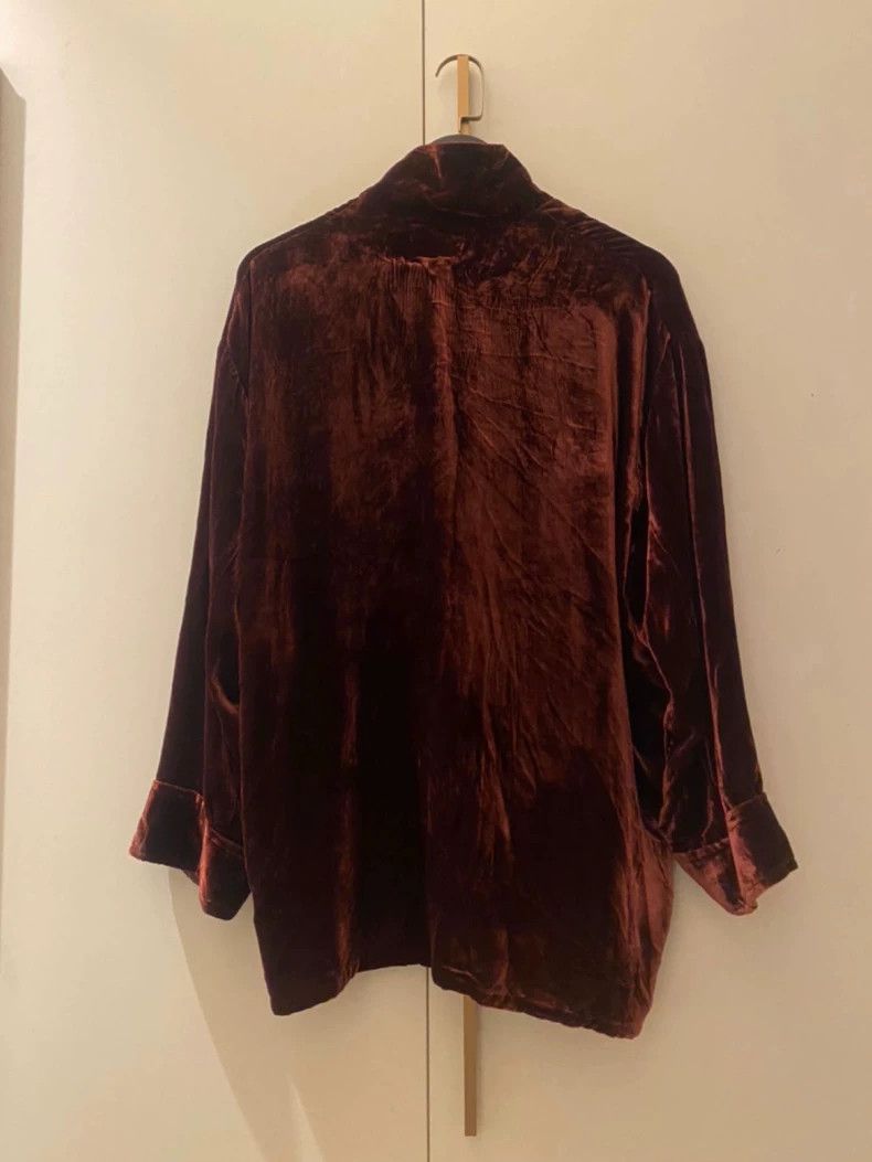 Haider Ackermann luxurious red velvet shirt jacket Size US L / EU 52-54 / 3 - 2 Thumbnail
