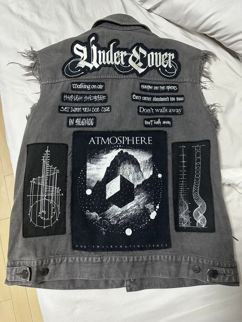 Undercover gray embroidered sleeveless vest by undercover Size US L / EU 52-54 / 3 - 2 Thumbnail
