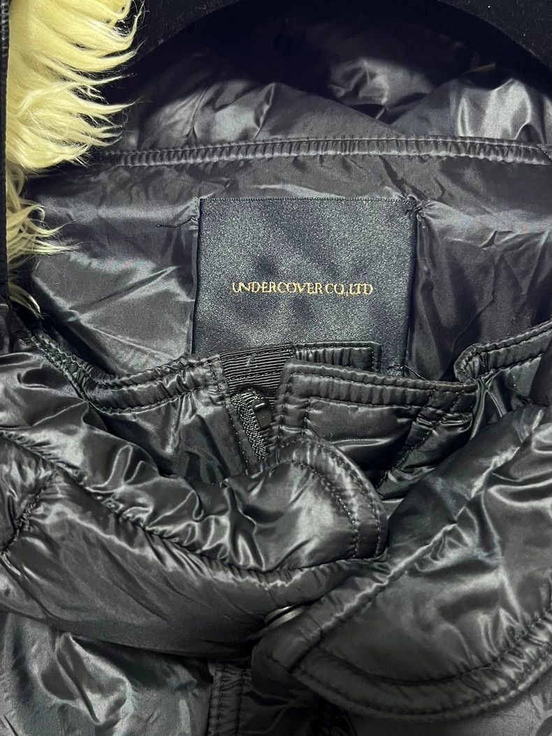 Undercover long black down coat with removable hood Size US L / EU 52-54 / 3 - 6 Thumbnail