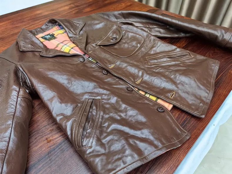 Freewheelers brown leather freewheelers jacket size 38 Size US M / EU 48-50 / 2 - 7 Thumbnail