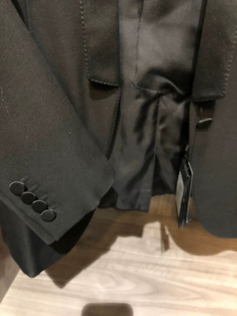 Saint Laurent Paris Saint Laurent Men's Black Blazer Size 44 Size US L / EU 52-54 / 3 - 3 Thumbnail