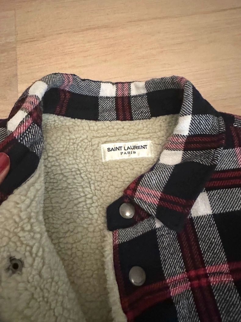 Yves Saint Laurent ysl warm plaid shirt in new condition Size US M / EU 48-50 / 2 - 2 Thumbnail