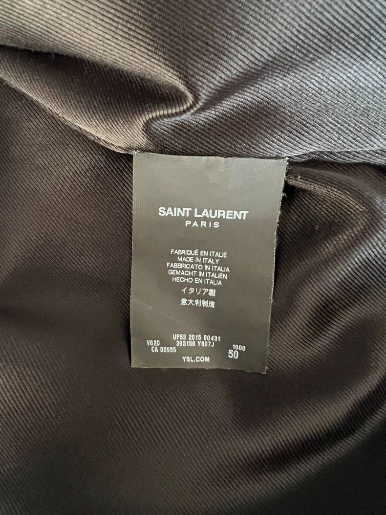 Yves Saint Laurent saint laurent black leopard print jacket Size US L / EU 52-54 / 3 - 5 Thumbnail