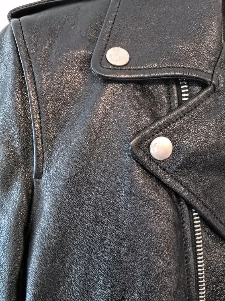 Saint Laurent Paris black leather Saint Laurent biker jacket Size US L / EU 52-54 / 3 - 2 Thumbnail