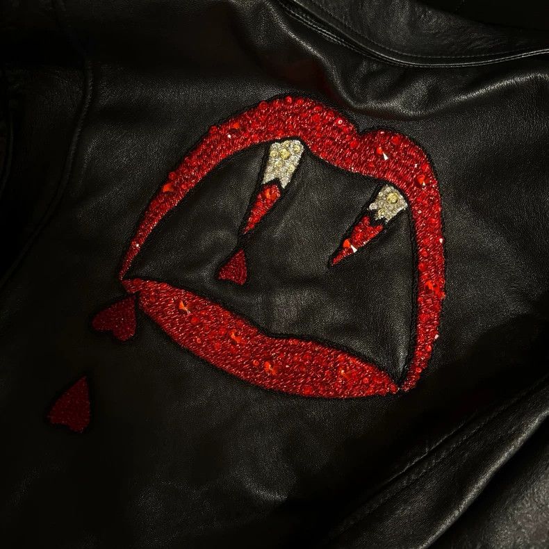 Saint Laurent Paris saint laurent black leather lip jacket Size US XXL / EU 58 / 5 - 3 Thumbnail