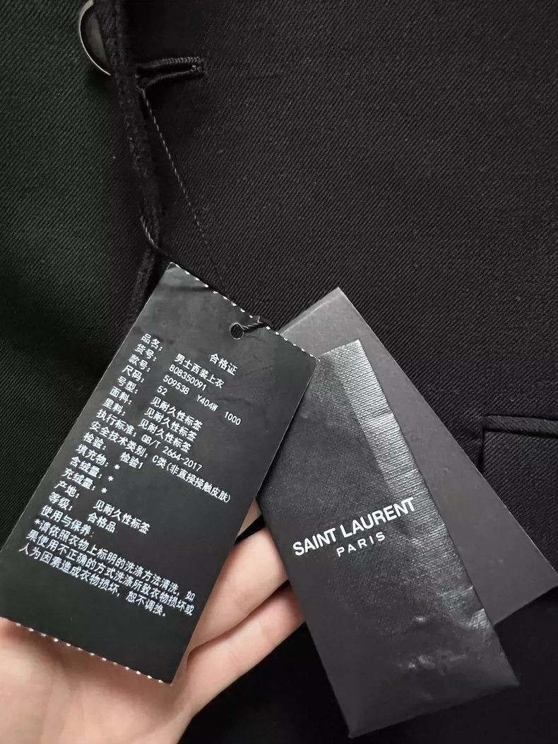 Saint Laurent Paris saint laurent black blazer with silver buttons Size US L / EU 52-54 / 3 - 7 Thumbnail