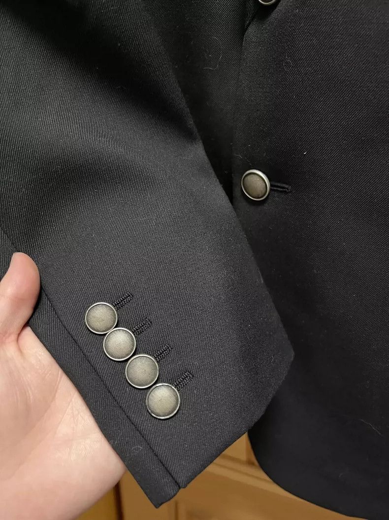 Saint Laurent Paris saint laurent black blazer with silver buttons Size US L / EU 52-54 / 3 - 4 Thumbnail