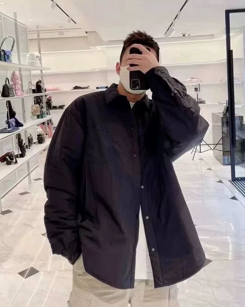 Balenciaga black padded shirt jacket from Balenciaga Size US M / EU 48-50 / 2 - 4 Thumbnail