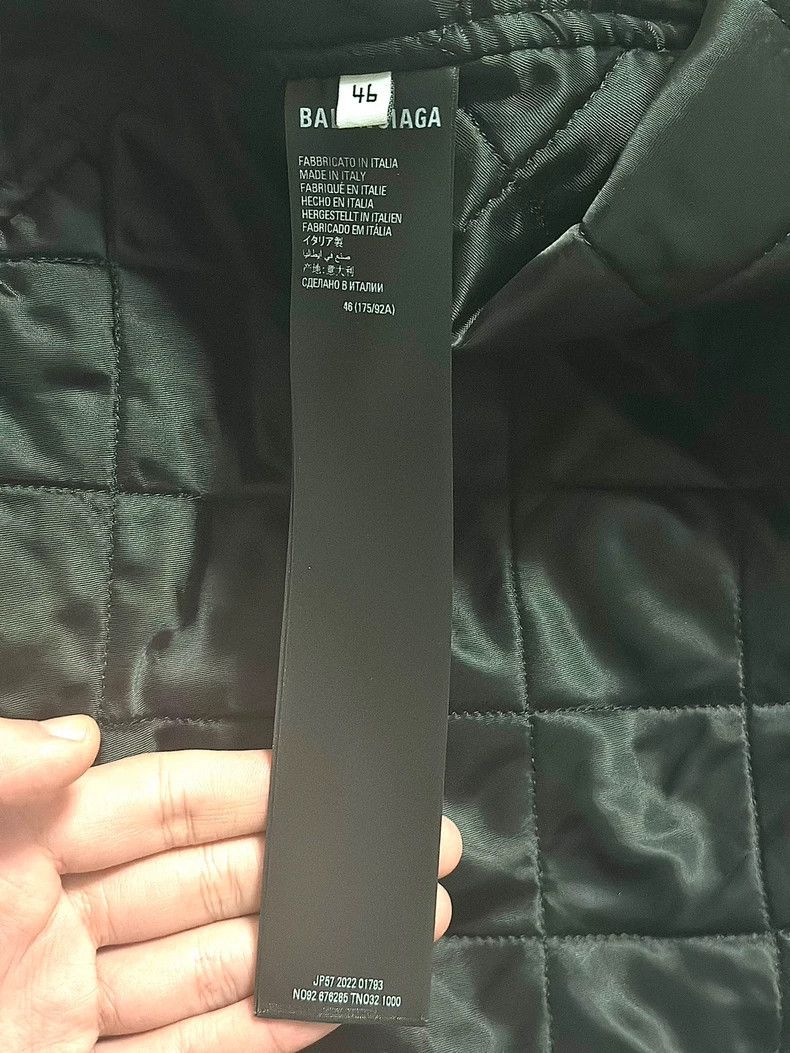 Balenciaga black padded shirt jacket from Balenciaga Size US M / EU 48-50 / 2 - 2 Thumbnail