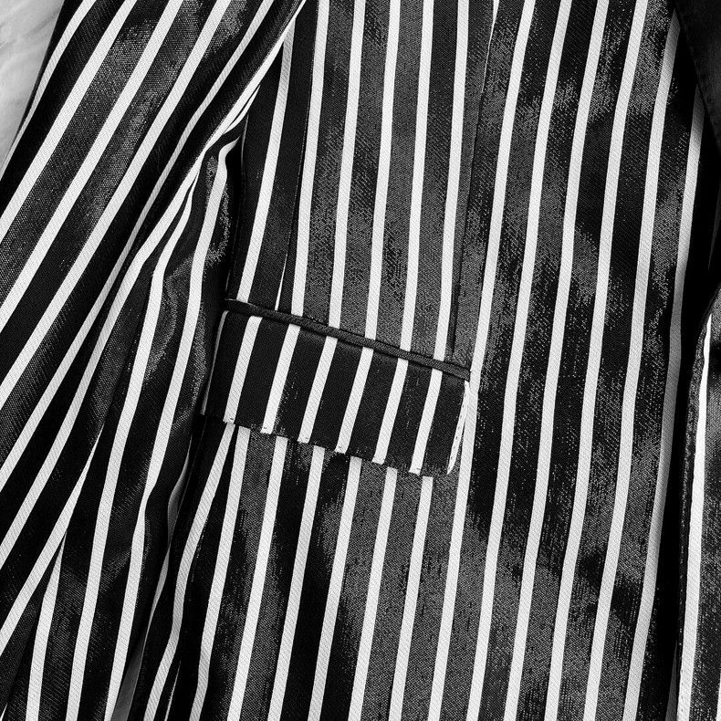 Saint Laurent Paris saint laurent black and white striped blazer Size US L / EU 52-54 / 3 - 6 Thumbnail