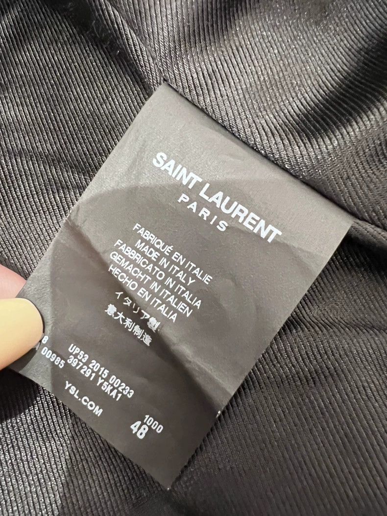 Saint Laurent Paris classic saint laurent men's leather jacket Size US L / EU 52-54 / 3 - 4 Thumbnail