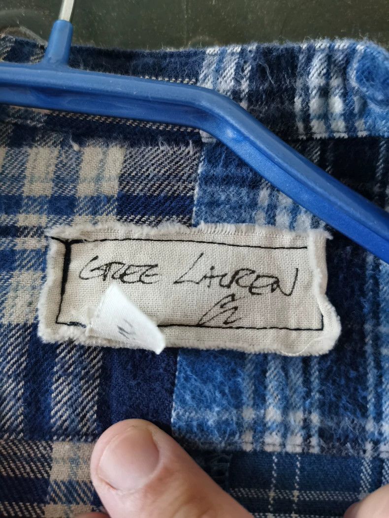 Greg Lauren greg lauren plaid shirt with unique design Size US M / EU 48-50 / 2 - 2 Thumbnail