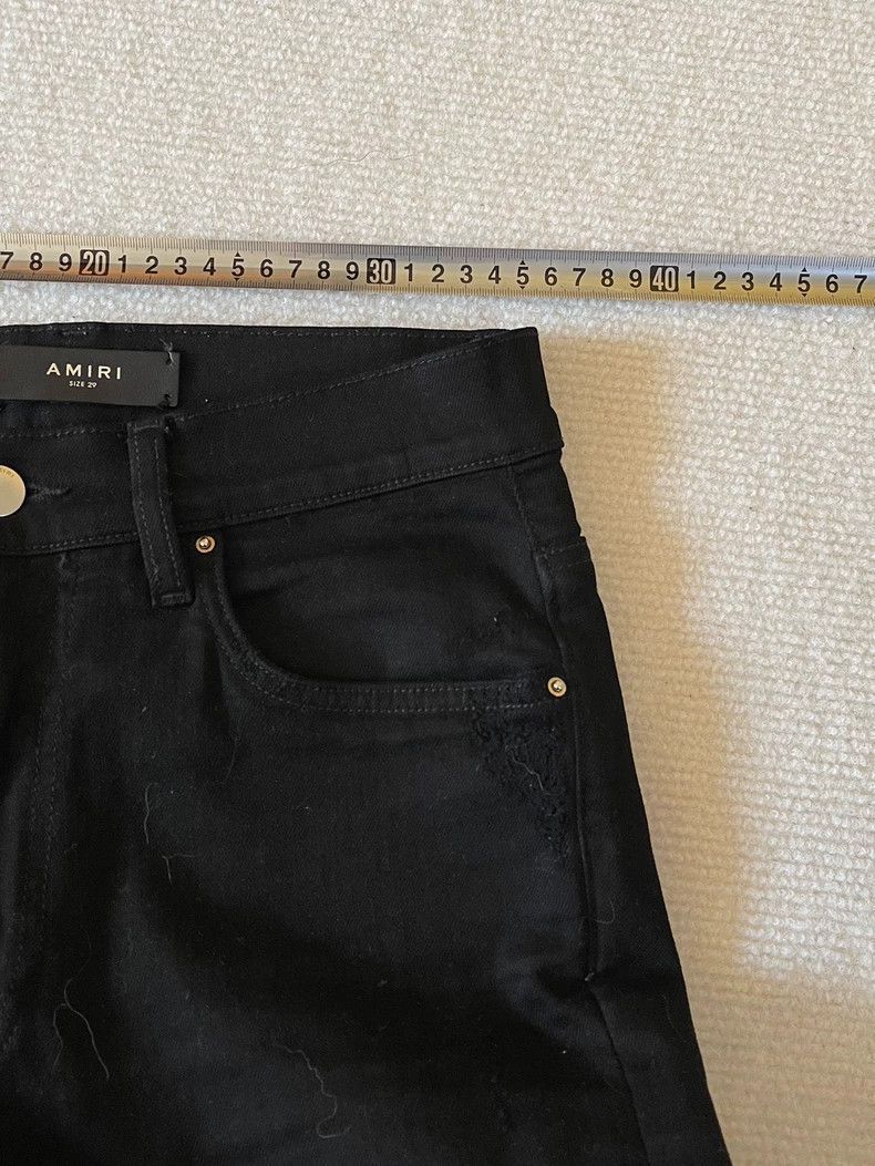 Amiri amiri distressed black denim pants for men Size US 29 - 6 Thumbnail