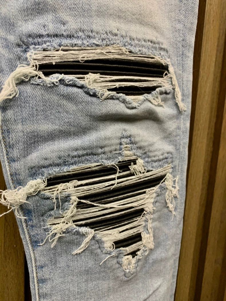 Amiri amiri mx1 ripped stretch denim jeans Size US 28 / EU 44 - 4 Thumbnail