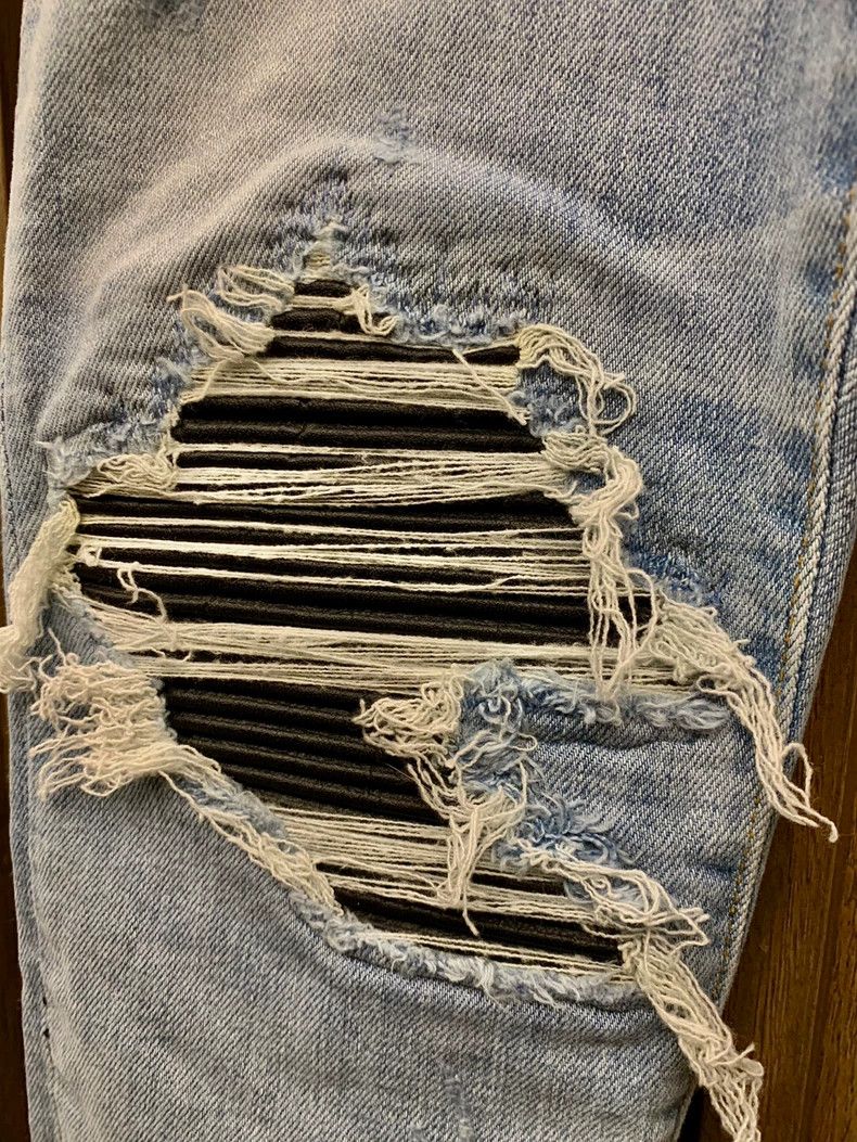 Amiri amiri mx1 ripped stretch denim jeans Size US 28 / EU 44 - 3 Thumbnail