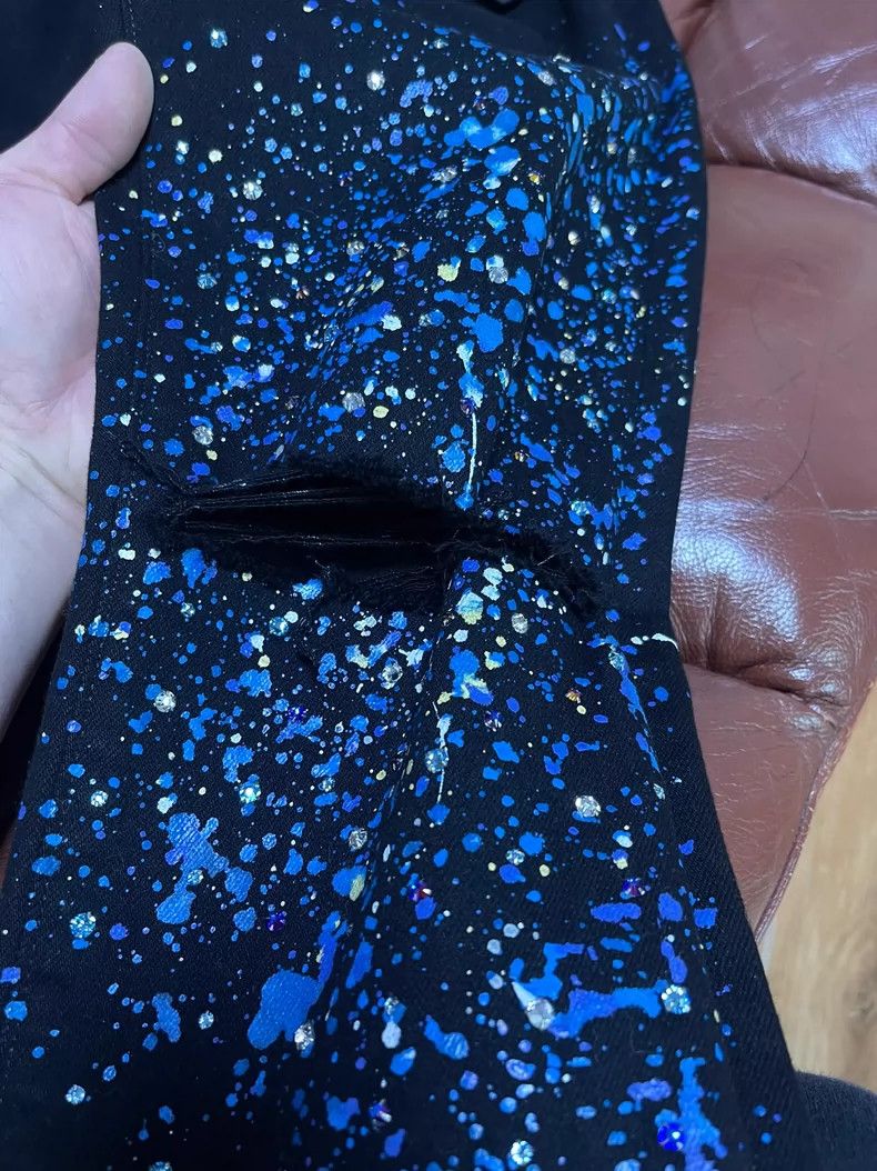 Amiri amiri black denim jeans with paint splatter Size US 32 / EU 48 - 7 Thumbnail