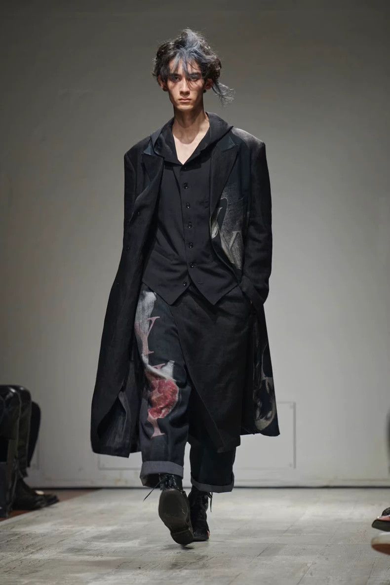 Yohji Yamamoto Yohji Yamamoto Linen Pattern Coat Size US M / EU 48-50 / 2 - 2 Thumbnail